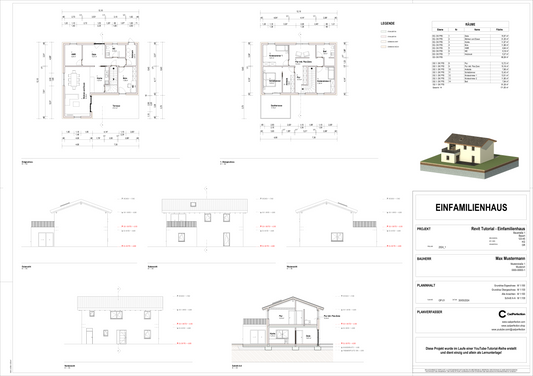 Einfamilienhaus Revit