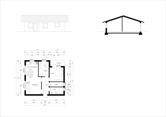 AutoCAD einfaches Haus - Perfekt für Schulungszwecke